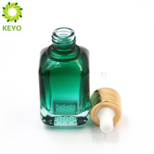 40ML 50 ml 60ml 5 120ml e-liquid clear square blue glass bottle wood cosmetic dropper bottle for packing
